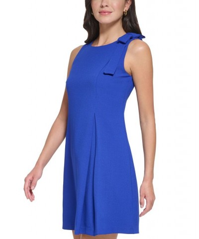 Petite Bow-Trimmed Sleeveless Crepe Dress Cob $64.86 Dresses