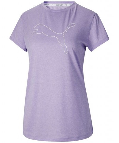 Women's RTG Heather Logo T-Shirt Purple $13.75 Tops