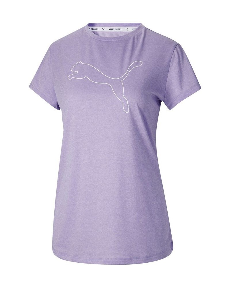 Women's RTG Heather Logo T-Shirt Purple $13.75 Tops