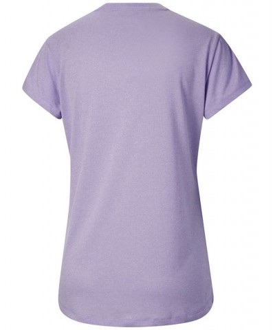 Women's RTG Heather Logo T-Shirt Purple $13.75 Tops