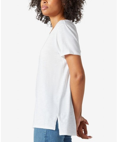 Women's Cotton V-Neck Tee Asphalt $14.71 Tops