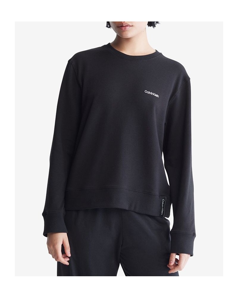 Women's Modern Lounge Sweatshirt QS6870 Black $19.19 Sweatshirts