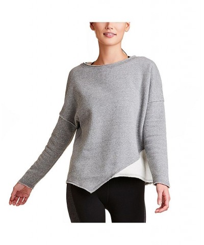 Adult Women Exhale Sweatshirt Gray $61.64 Sweatshirts