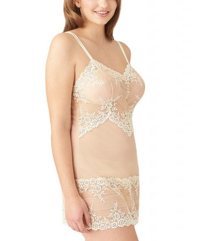 Embrace Lace Sheer Chemise Lingerie Nightgown 814191 Naturally Nude/ Ivory $31.20 Lingerie