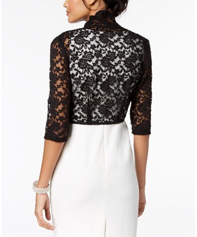 Scalloped Lace Shrug Black $24.01 Jackets