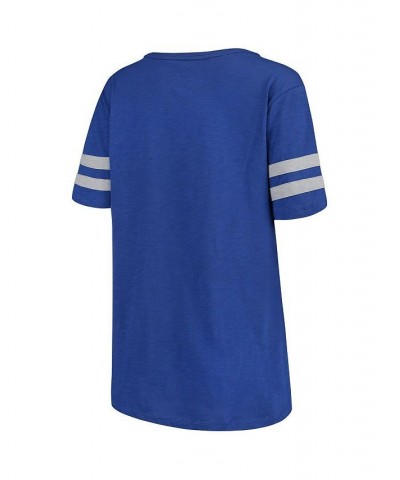 Women's Royal Buffalo Bills Triple Play V-Neck T-shirt Royal $27.49 Tops