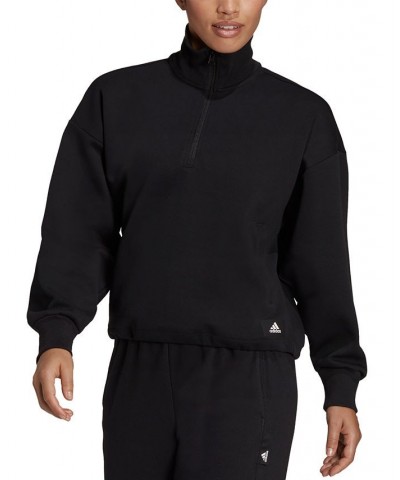 Women's Future Icons Quarter-Zip Sweatshirt Black $28.70 Sweatshirts