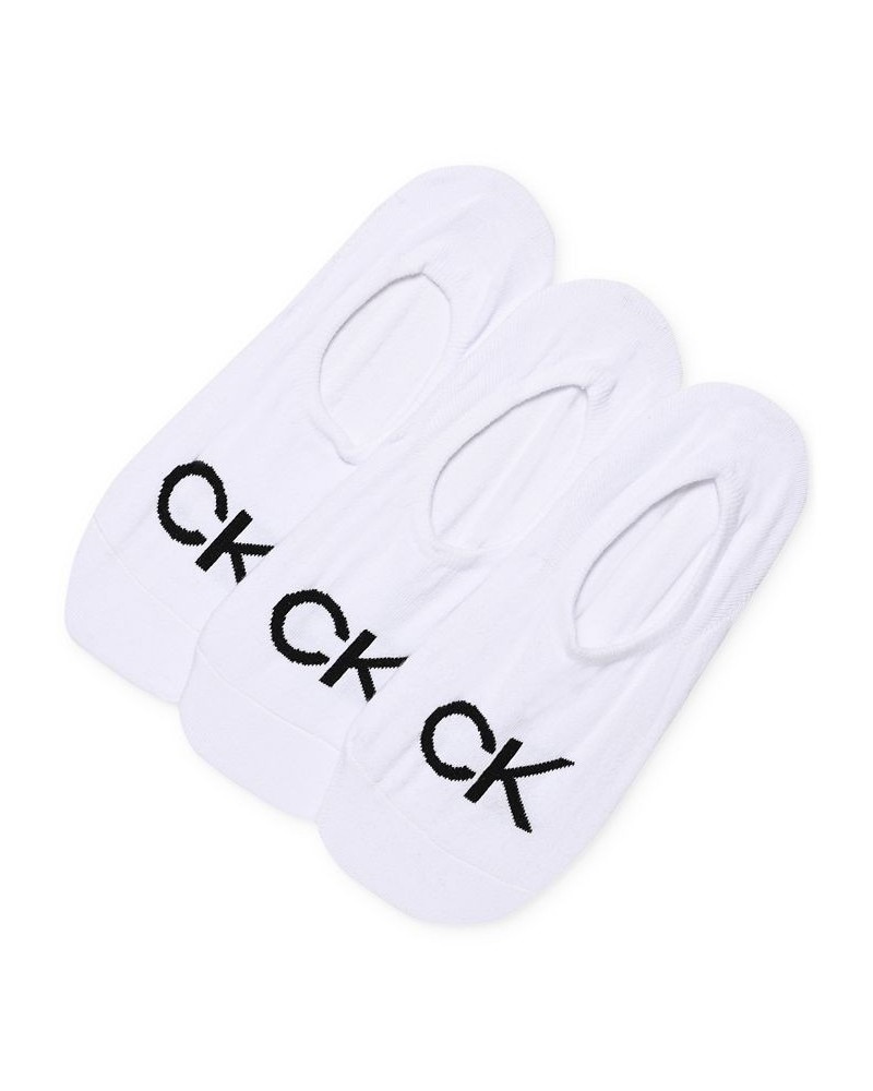 Women's 3-Pk. Logo Knit Liner Socks White $10.50 Socks