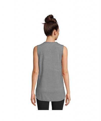 Women's Moisture Wicking UPF Sun Crewneck Tunic Tank Top Multi $25.82 Tops