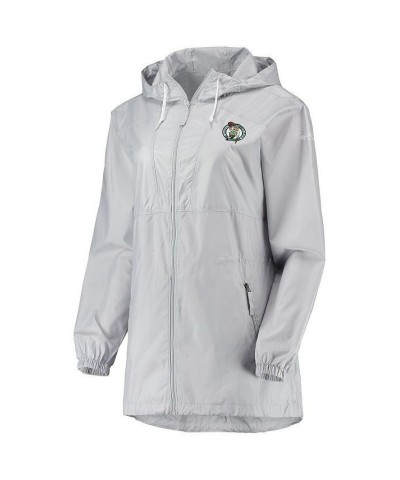 Women's Gray Boston Celtics Flashback Full-Zip Jacket Gray $40.80 Jackets