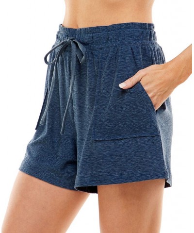 2-Pack Yummy Super Soft Slant-Pocket Sleep Shorts Tiny Hole Punch Delicate Blue/spacedye Vintage Indigo $12.47 Sleepwear