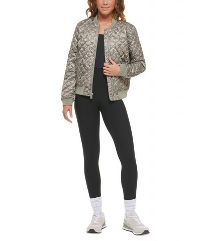 Diamond Quilted Bomber Jacket Ivr Skycap $37.80 Jackets