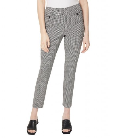 Women's Gingham Welt Pocket Pull On Pants Jones Black, NYC White $29.28 Pants