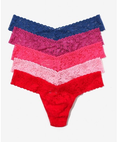 Women's Low Rise Thong Pack of 5 Multipack $35.90 Panty