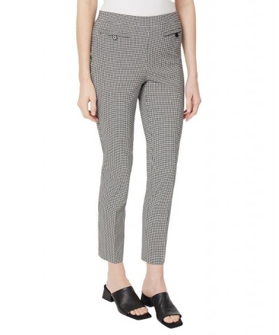 Women's Gingham Welt Pocket Pull On Pants Jones Black, NYC White $29.28 Pants