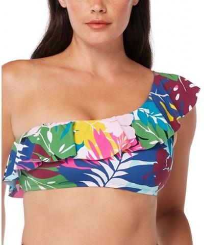 Ruffled Cropped Swim Top Multi $24.40 Swimsuits