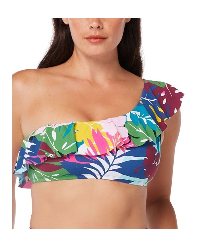 Ruffled Cropped Swim Top Multi $24.40 Swimsuits