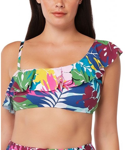 Ruffled Cropped Swim Top Multi $24.40 Swimsuits