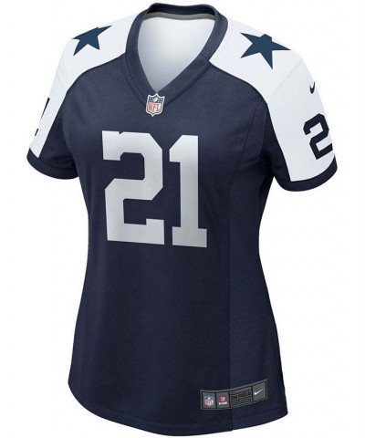 Women's Ezekiel Elliott Navy Dallas Cowboys Alternate Game Team Jersey Navy $53.20 Jersey