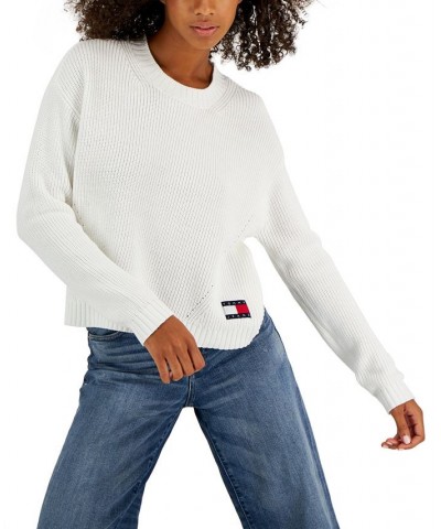 Women's Crewneck Sweater Ivory/Cream $24.67 Sweaters