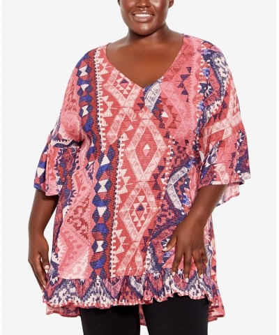 Plus Size Harper Print Tunic Top Bandana $27.06 Tops