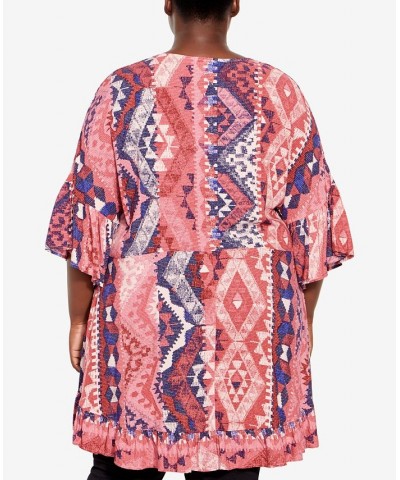 Plus Size Harper Print Tunic Top Bandana $27.06 Tops