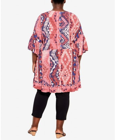 Plus Size Harper Print Tunic Top Bandana $27.06 Tops