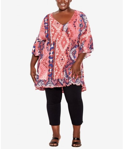 Plus Size Harper Print Tunic Top Bandana $27.06 Tops