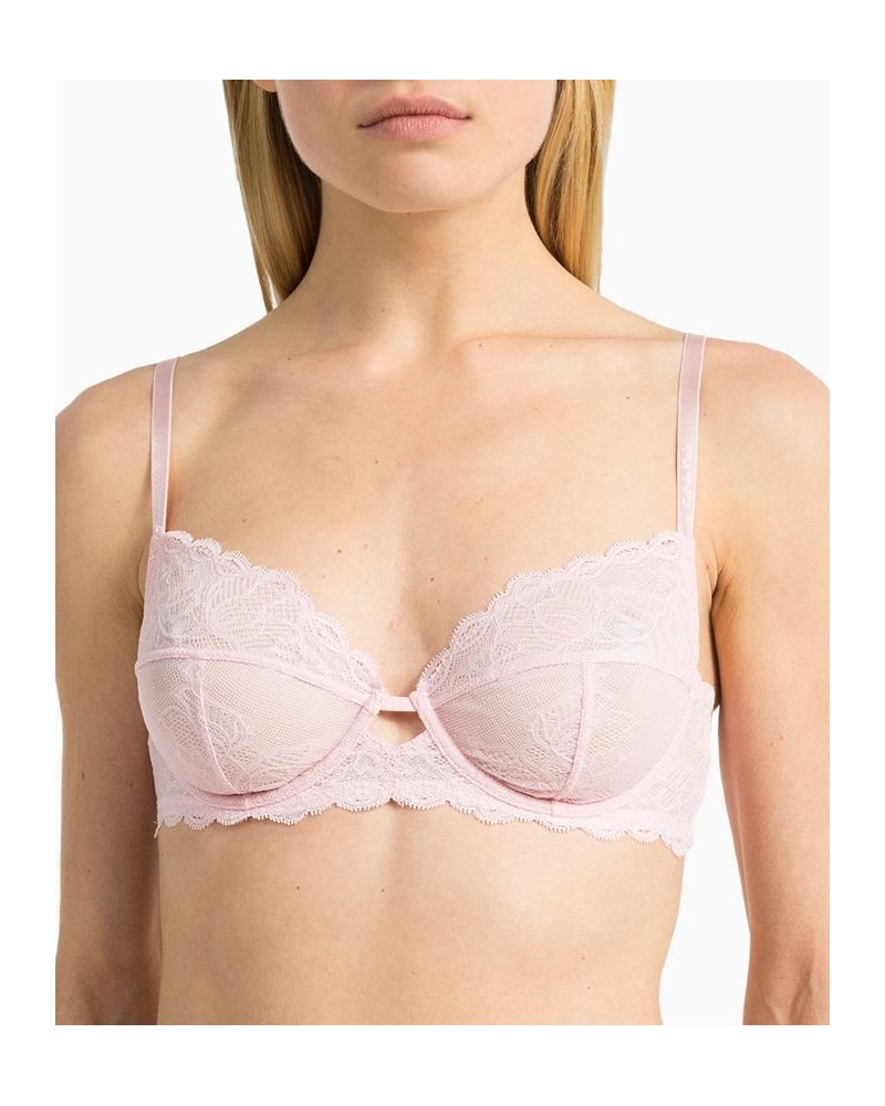 Seductive Comfort With Lace Full Coverage Bra QF1741 Barely Pink $22.40 Bras