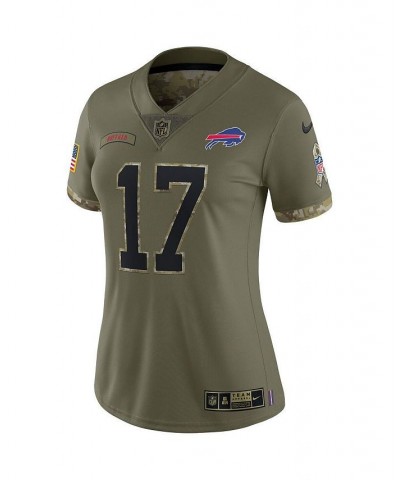 Women's Josh Allen Olive Buffalo Bills 2022 Salute To Service Limited Jersey Olive $45.88 Jersey