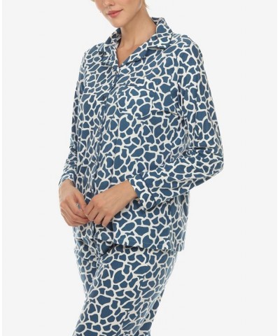 Women's Pajama Set 3-Piece Blue $30.16 Sleepwear