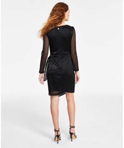 Metallic Sheath Dress Black $25.84 Dresses