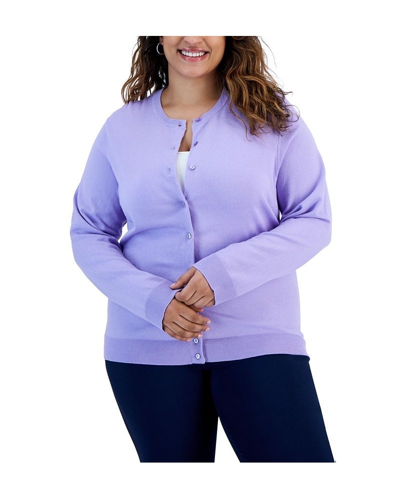 Plus Size Cardigan Light Smoke Heather $12.23 Sweaters