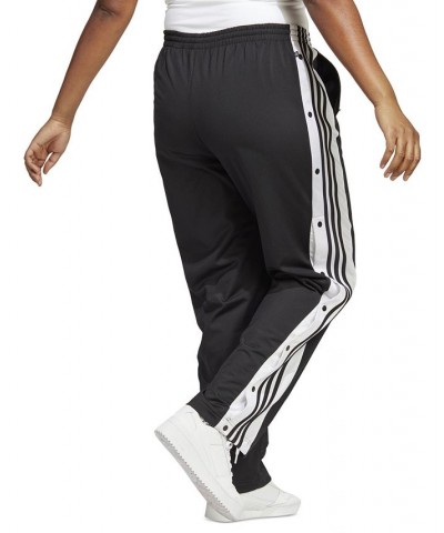 Plus Size Adibreak 3-Stripes Snap-Leg Joggers Black $38.50 Pants