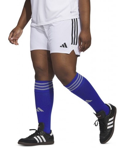 Plus Size Tiro 23 Performance 3-Stripes Shorts White $19.60 Shorts