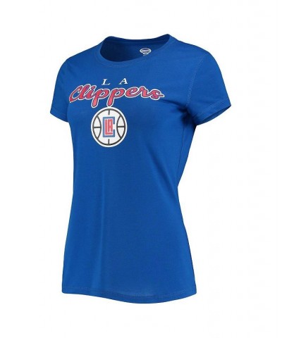 Women's Royal Red LA Clippers Lodge T-shirt and Pants Sleep Set Royal, Red $31.79 Pajama