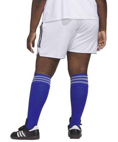 Plus Size Tiro 23 Performance 3-Stripes Shorts White $19.60 Shorts