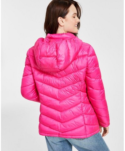 Women's Packable Hooded Puffer Coat MoonDust $58.05 Coats