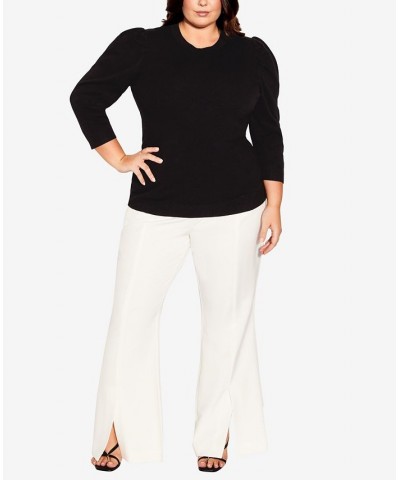 Plus Size Trendy Romee Sweater Black $33.97 Sweaters