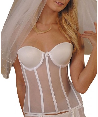 Women's Strapless Bustier White $48.96 Bras