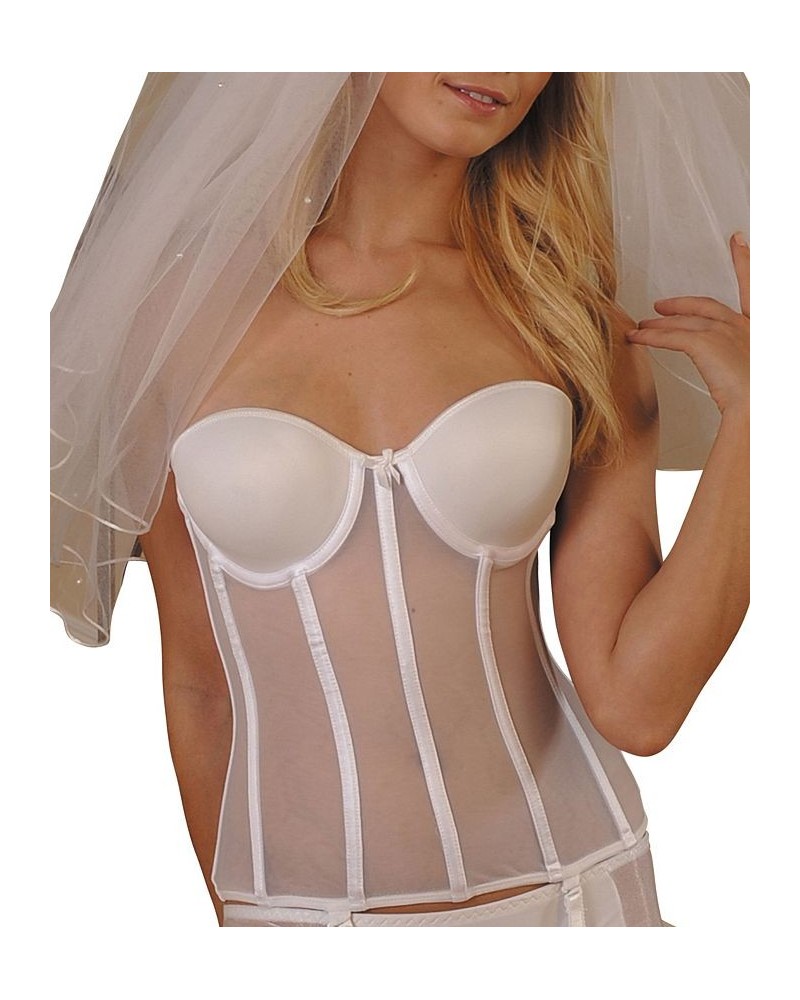 Women's Strapless Bustier White $48.96 Bras