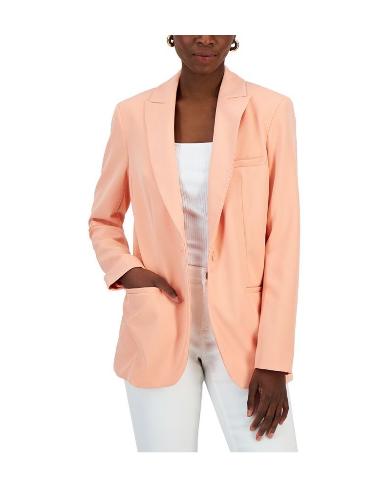 Women's Single-Breasted Blazer Pink $32.30 Jackets