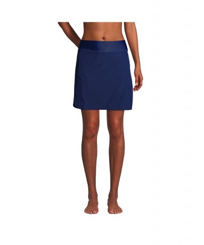 Women's Long Quick Dry Elastic Waist Active Board Skort Swim Skirt Deep sea navy $39.75 Swimsuits