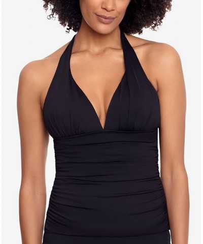 Tankini Top & Ruffled Swim Skirt Black $37.80 Swimsuits