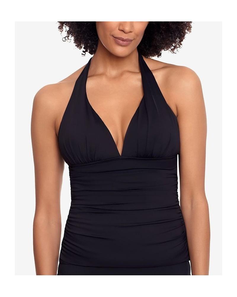 Tankini Top & Ruffled Swim Skirt Black $37.80 Swimsuits