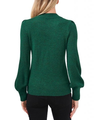 Women's Long Sleeve Bow Detail Sweater Green $27.90 Sweaters