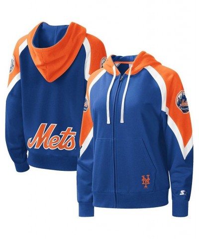 Women's Royal Orange New York Mets Hail Mary Full-Zip Hoodie Royal, Orange $42.75 Sweatshirts