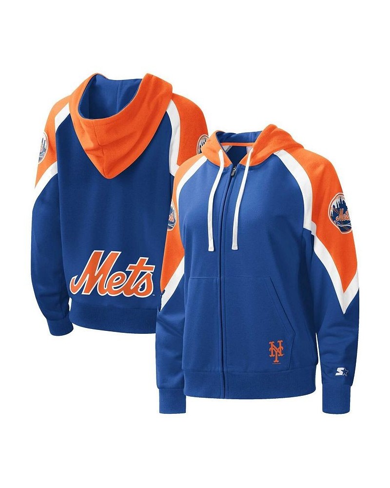 Women's Royal Orange New York Mets Hail Mary Full-Zip Hoodie Royal, Orange $42.75 Sweatshirts