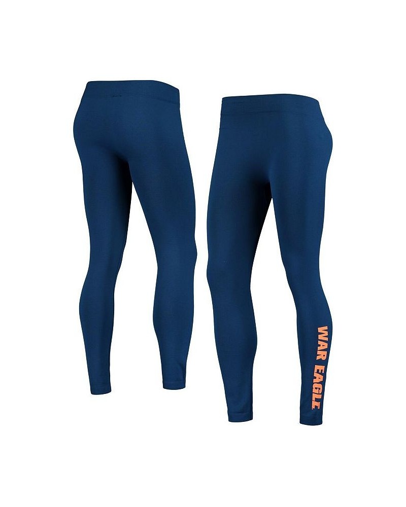 Women's Navy Auburn Tigers Fleece Lined 2.0 Leggings Blue $19.75 Pants