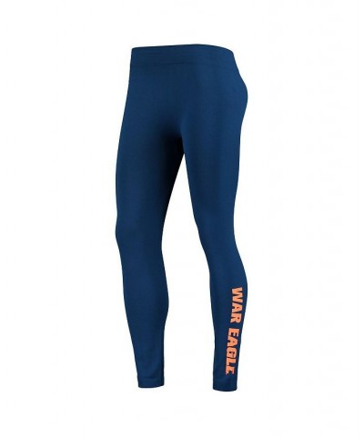 Women's Navy Auburn Tigers Fleece Lined 2.0 Leggings Blue $19.75 Pants